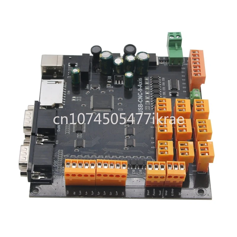 

9Axis CNC Controller Kit 100KHz USB Stepper Motor Controller Breakout Board +USB Cable+CD