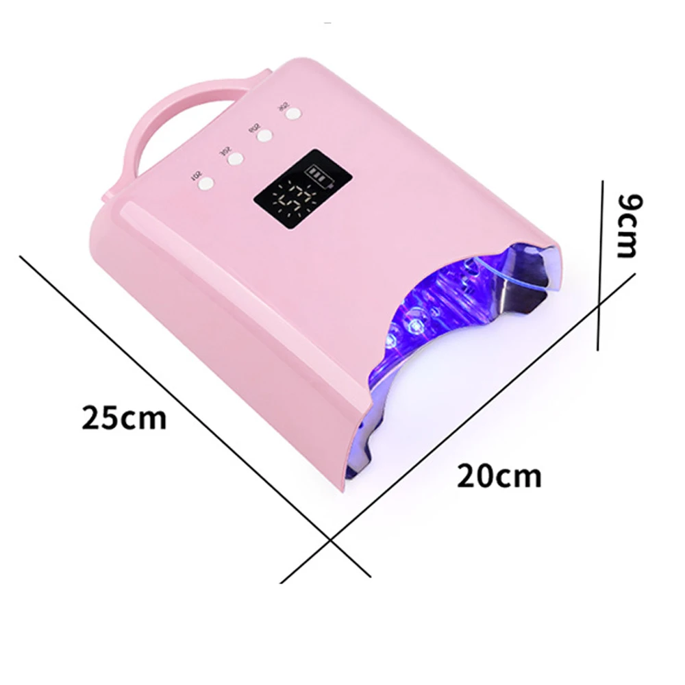 Professionele draadloze nagelgellakdroger 78 W Hoog vermogen Hoge kwaliteit oplaadbare UV LED Gel nagellamp Draadloze LED's Make-up