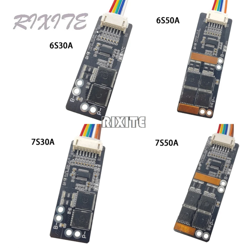 6S 30A/7S 30A/6S 50A/7S 50A/10S 40A BMS Board With NTC For 3.7V Ternary Lithium Battery Protection Board/BMS 7S/BMS 6S Board