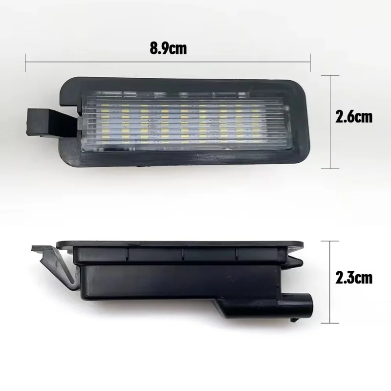 For Chrysler 300 2015-2023 Pacifica 2pcs 12V 6000K White LED License Plate Light Car-Styling Number Lamps Auto Accessories