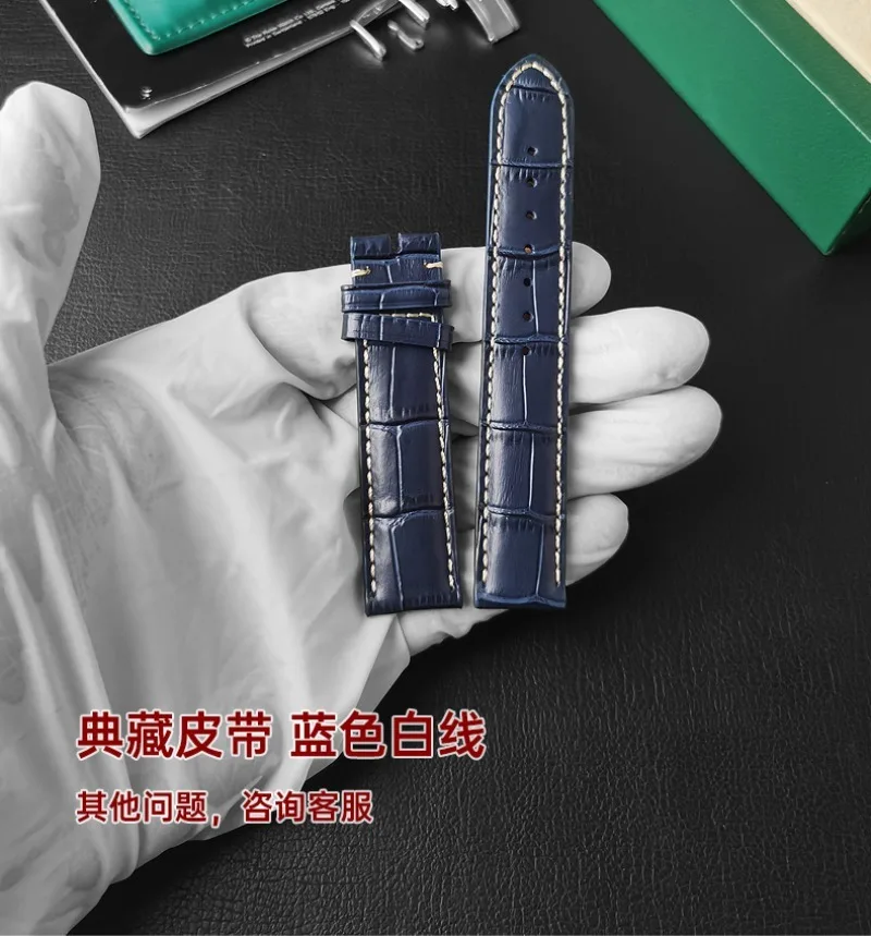 FUYIJIA Custom L-ongines L2.142 Original Watchbands 18MM×18MM 14MM×14MM Cowhide Strap Stainless Steel Butterfly Buckle Wristband