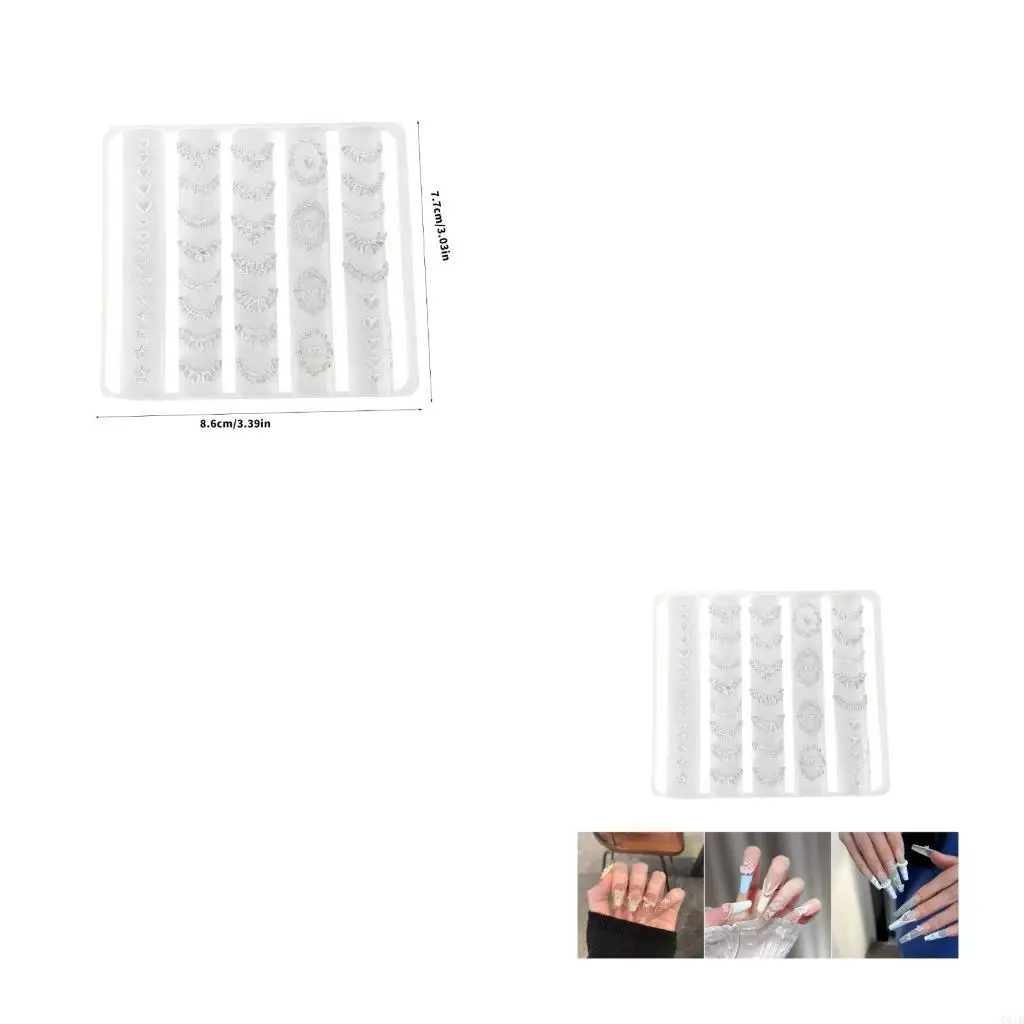 

Multipurpose 3D Silicone Mould For Nail Artistics And DIY Jewelry Designs