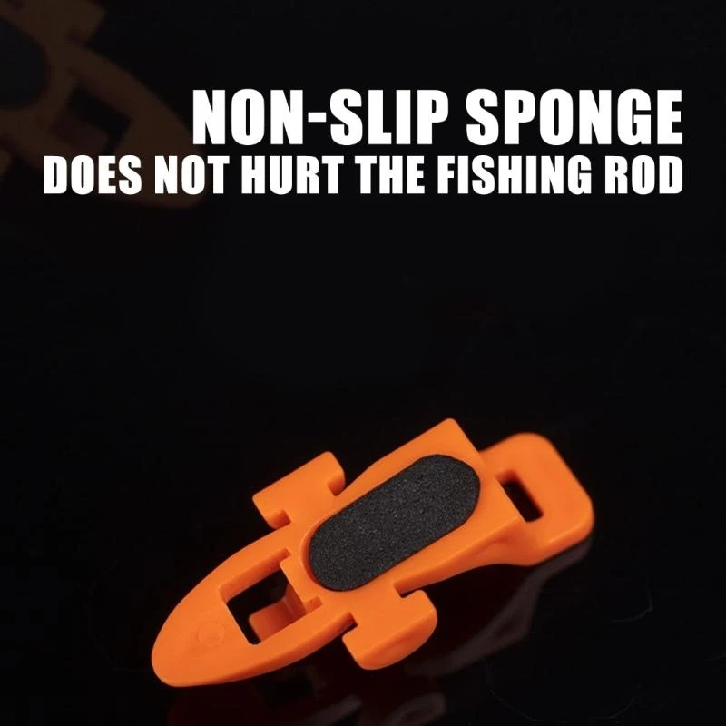 

Fishing Tackle Quick Installation Fishing Rod Hook Keeper with Rubber Rings Fishing Lures Keeping Holder Baits Holder