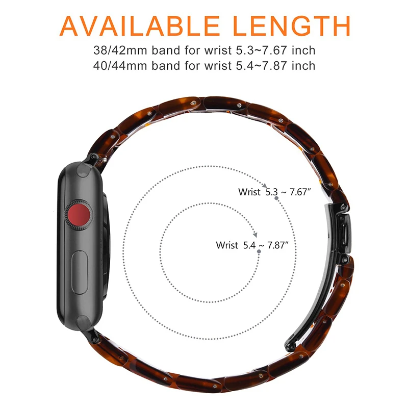 Pulseira de Resina Leve para Apple Watch, Pulseira Colorida, Loop Band, Novo, se7, 6, 5, 4, 40mm, 44mm, iWatch 3, 2, 1, 38mm, 42 milímetros