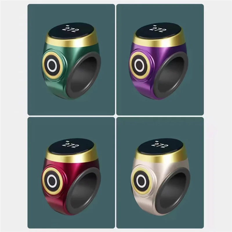 A60F-Hand Press Electronic Digital Counting Counter Ethnic Style Portable Points Rechargeable Ring Ring Idea Tally Counter