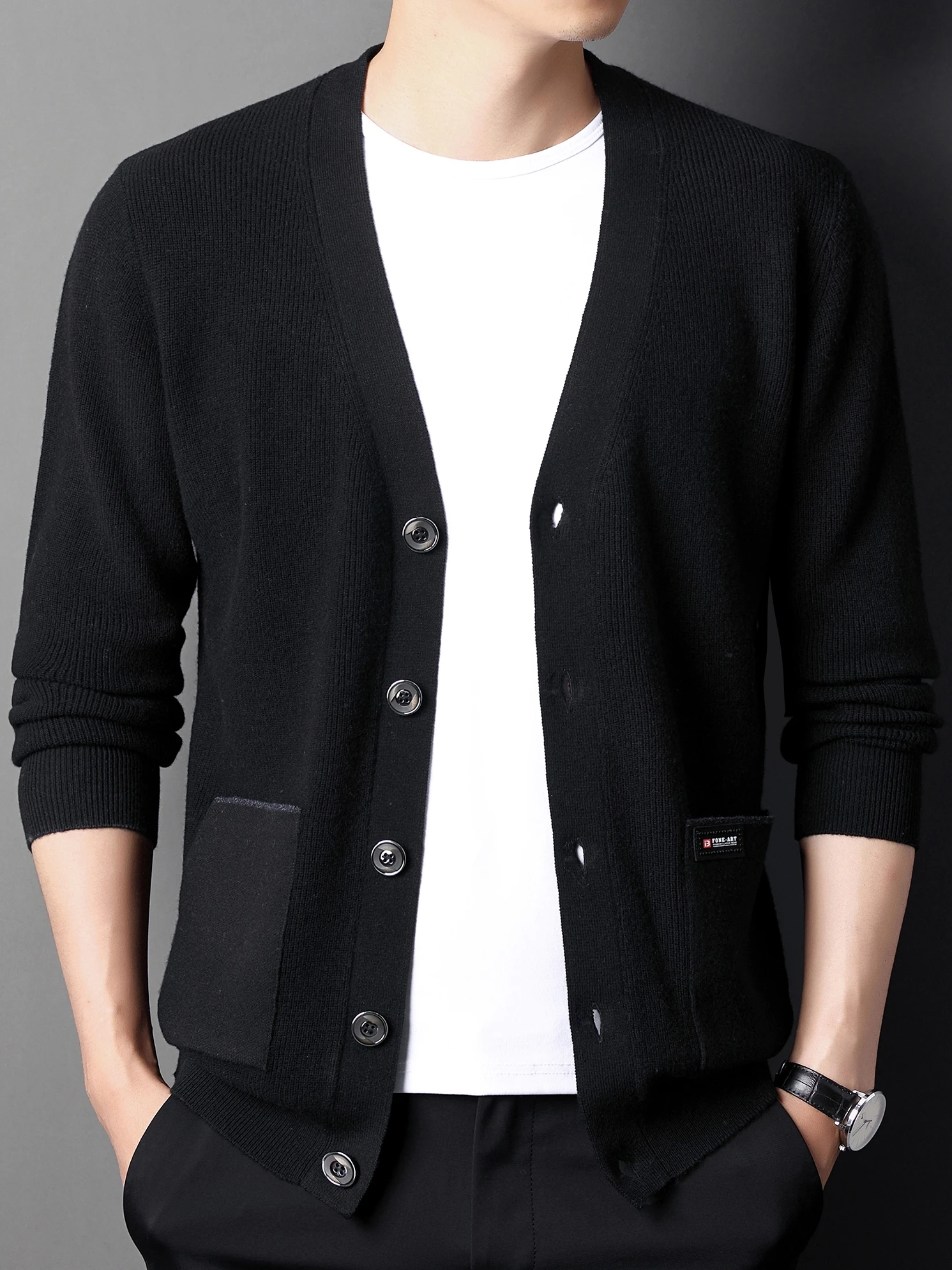 Mens Winter Cardigan Single Breasted Sweater Male Knitted  thick Winter Korean Style Fashion Casual Knitted men Sweatercoats