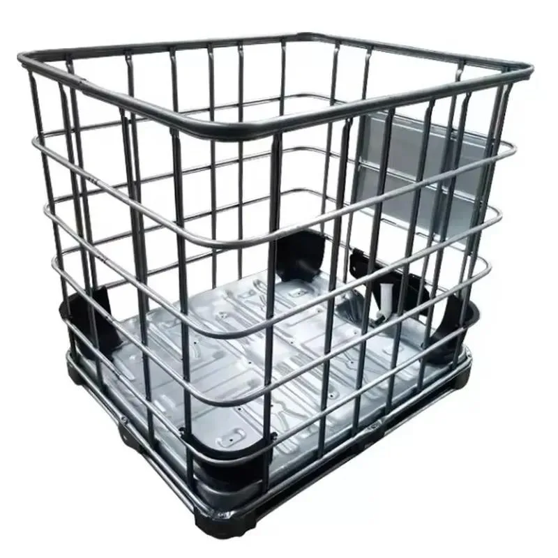 High Strength Galvanized Steel Frame Cage And Accessories For 1000L IBC Tank Trays Lids Valves
