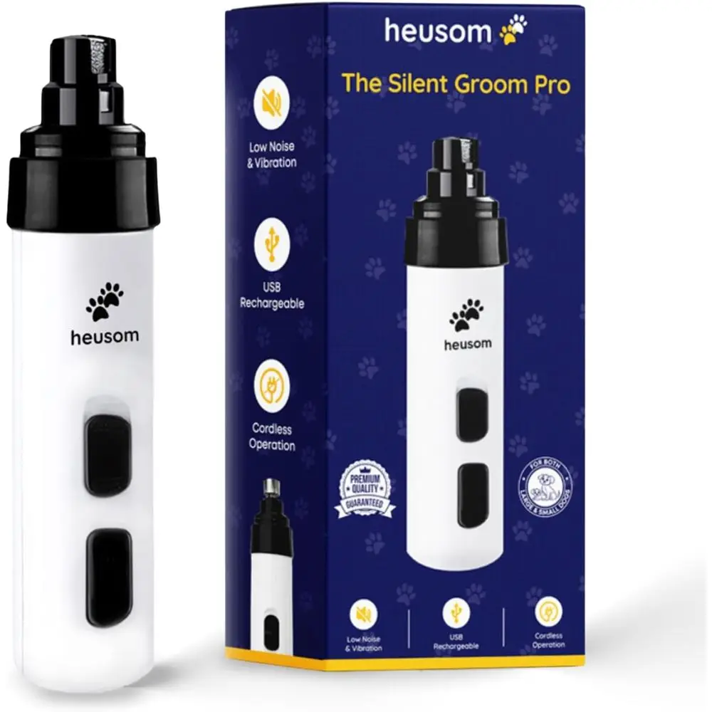 

Шлифовальная машинка для ногтей Silent Groom Pro Pet | Шепот Тихий триммер для когтей или собак, кошек и других животных | Уход за ногтями Sae & Strree, Ide