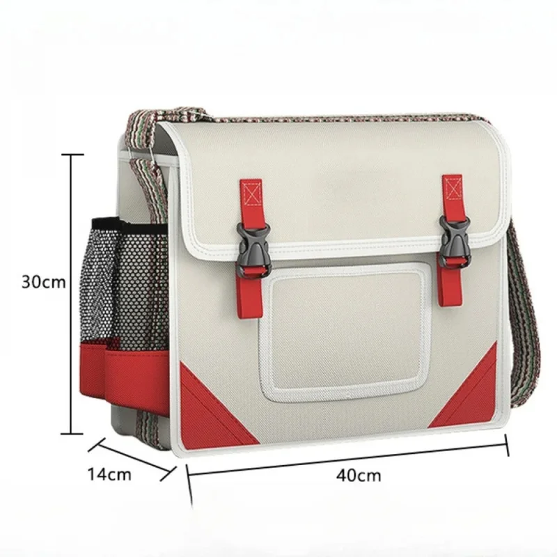 Work Tool Bag Designed for Electricians with Wide Padded Strap Spacious Interior and Double-Layered Reinforced Base