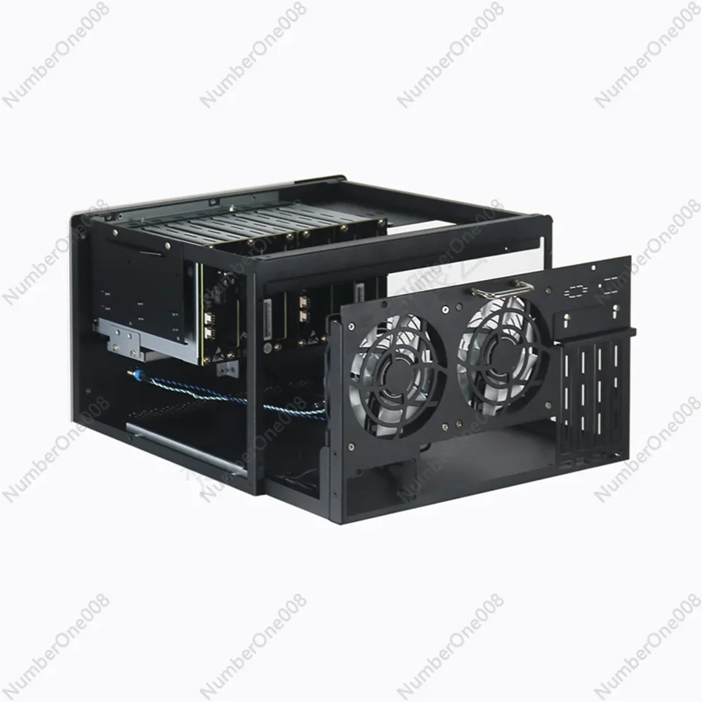 8-Bay NAS Storage Server Full-Height PCIE Slots MATX Motherboard Support Hot-Swap Chassis Data Expansion