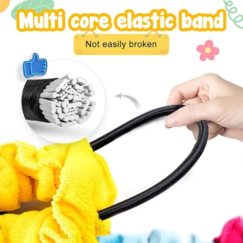 Cooperative Stretchy Bands Tear Resistant Fleece Exercise Bands Portable Teamwork Exercise Bands Equipment