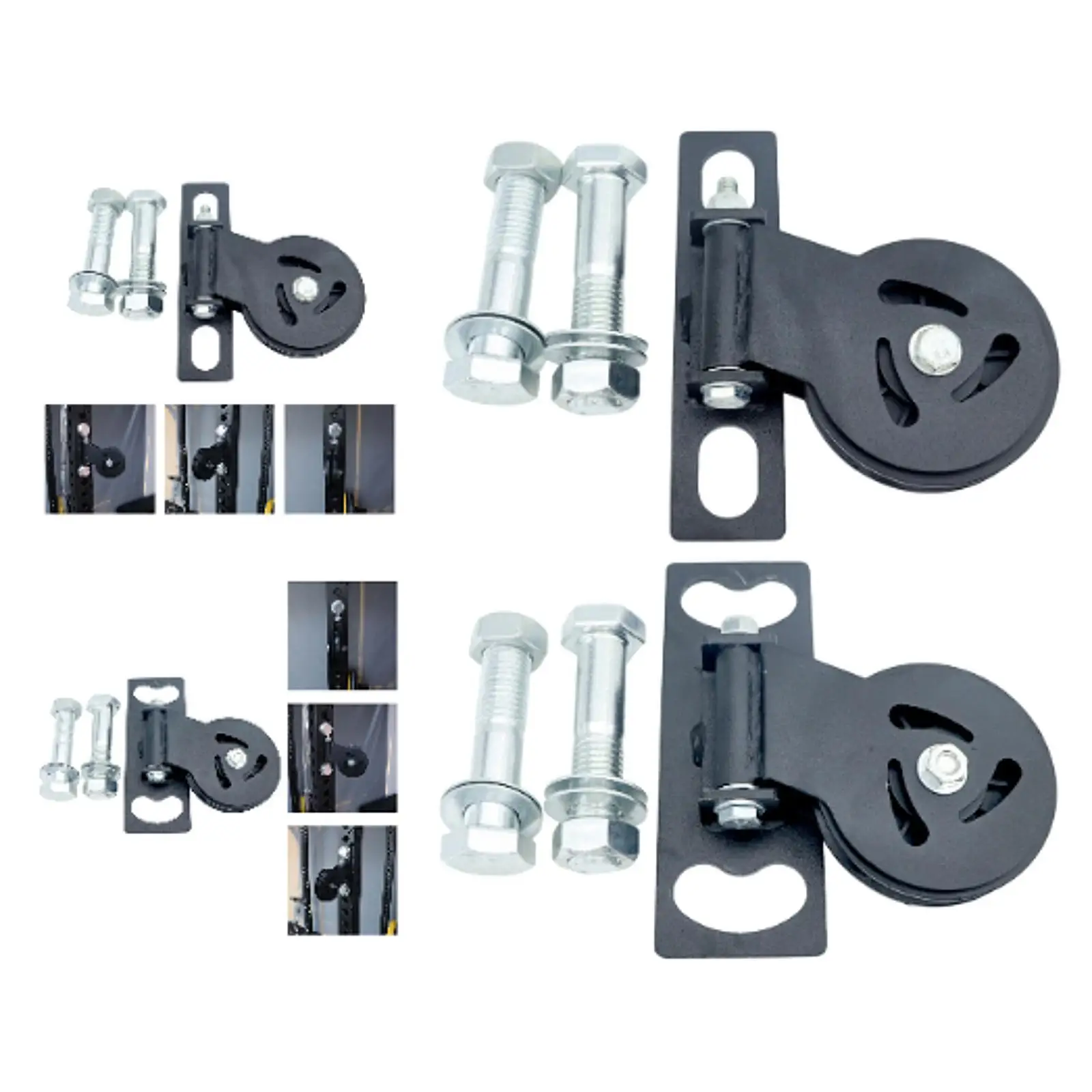 Polea de Cable para estante de sentadillas, proyecto de Fitness DIY, piezas fijas, bloque de polea deslizante para gimnasio, levantamiento de pesas, gimnasio, máquina de ejercicio, entrenamiento