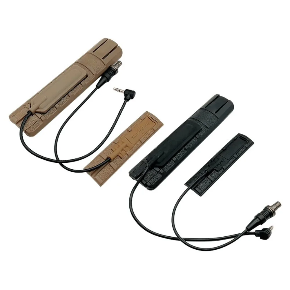 

Slot stream light flashlight fixed seat 20mm PEQ metal rat tail switch card