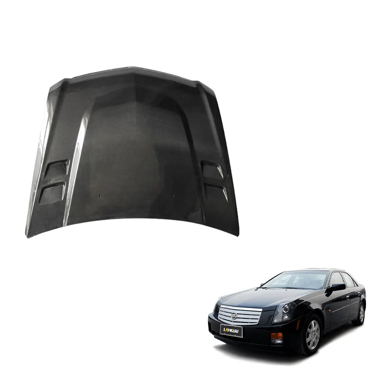 

Modification Langyu 08-13 Car Tuning Parts Engine Cover Carbon Fiber Front Bonnet for CTS Upgrade LY Style Engine Hood