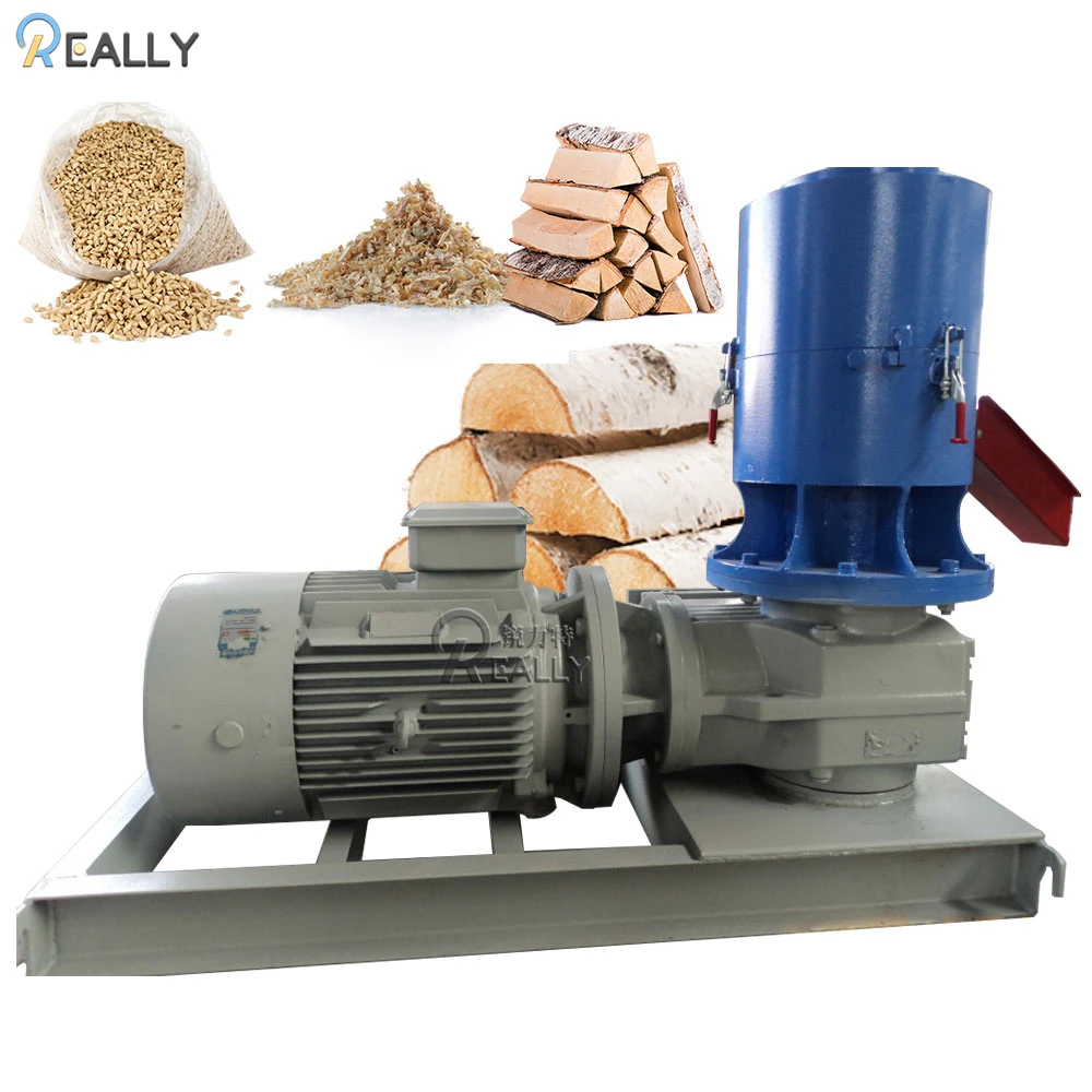 Wood Pellet Making Machine CE Rice Husk Oak Wood Sawdust Chipper Pelletizer