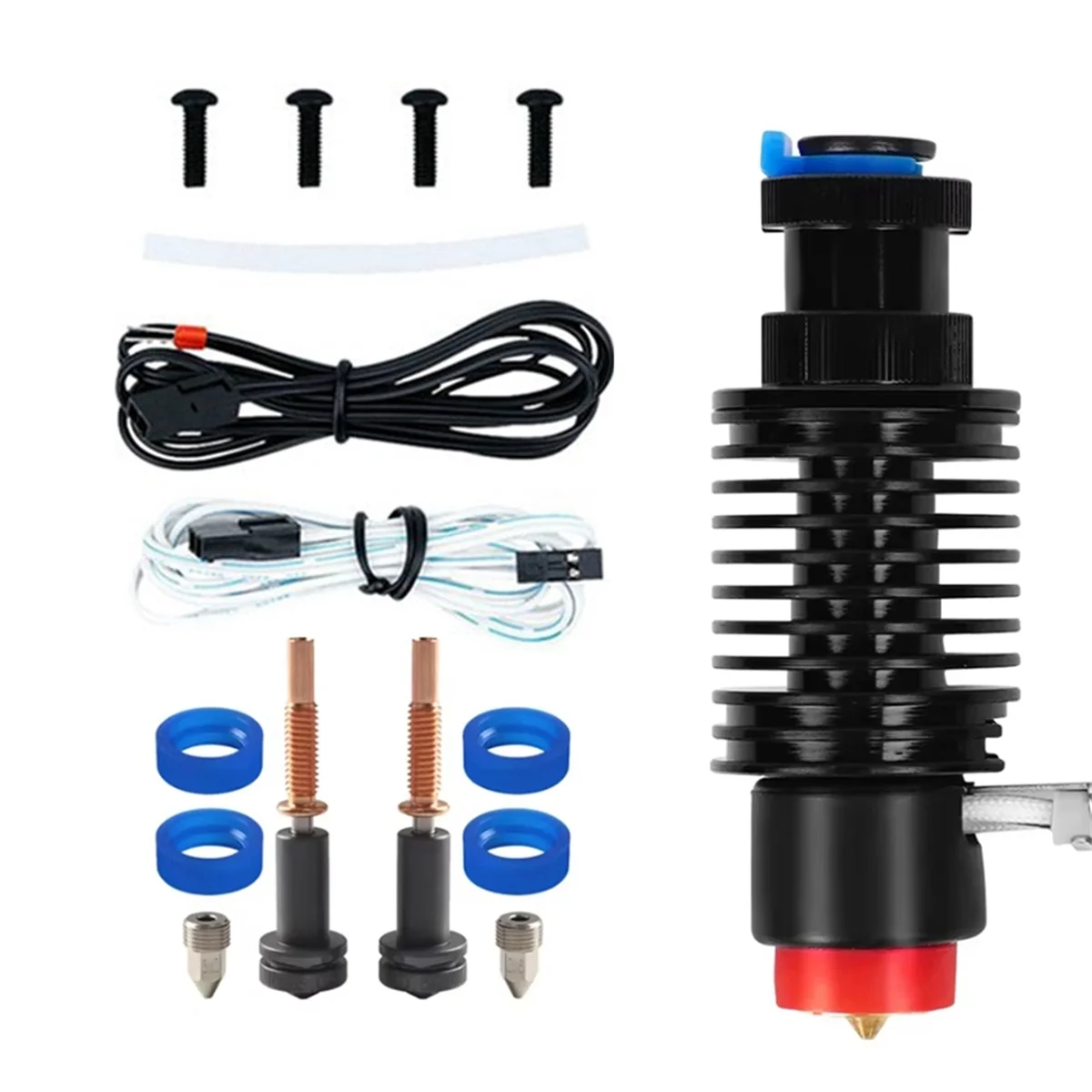 ^&*Summer sale- For Ceramic Hotend Kit V6 Radiator Brass Nozzle Ceramic Heating Core with 2 Nozzle Kits for 3 Series B