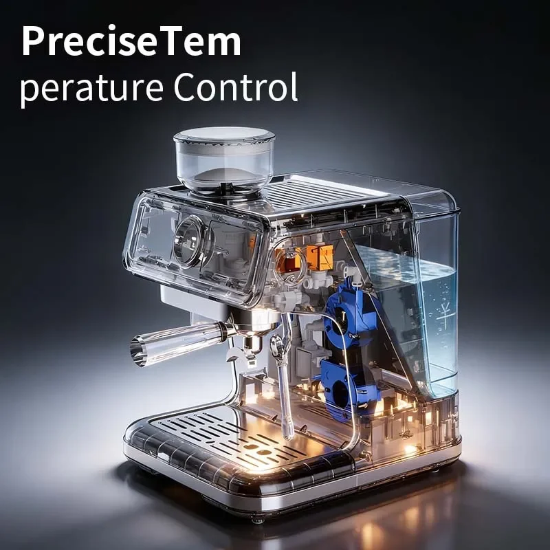 Cross-border multifunctional Italian grinding coffee machine 20Bar household high-pressure milk foam smart coffee machine