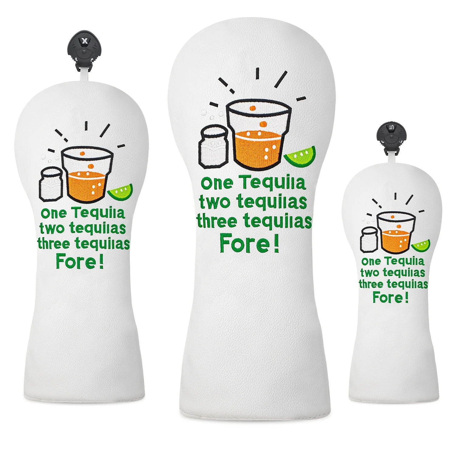 Golf Club Covers Featuring a Creative Tequila Design, Compatible with Various Clubs, Protecting The Club Heads from Scratches