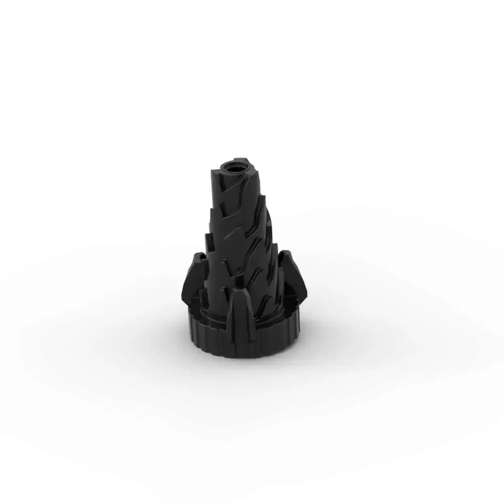 MOC 1PCS 64713 House Castle Brick Jagged Step Spiral Drill Cone Classical Replaceable Building Block Fun Adults Toy Special Gift
