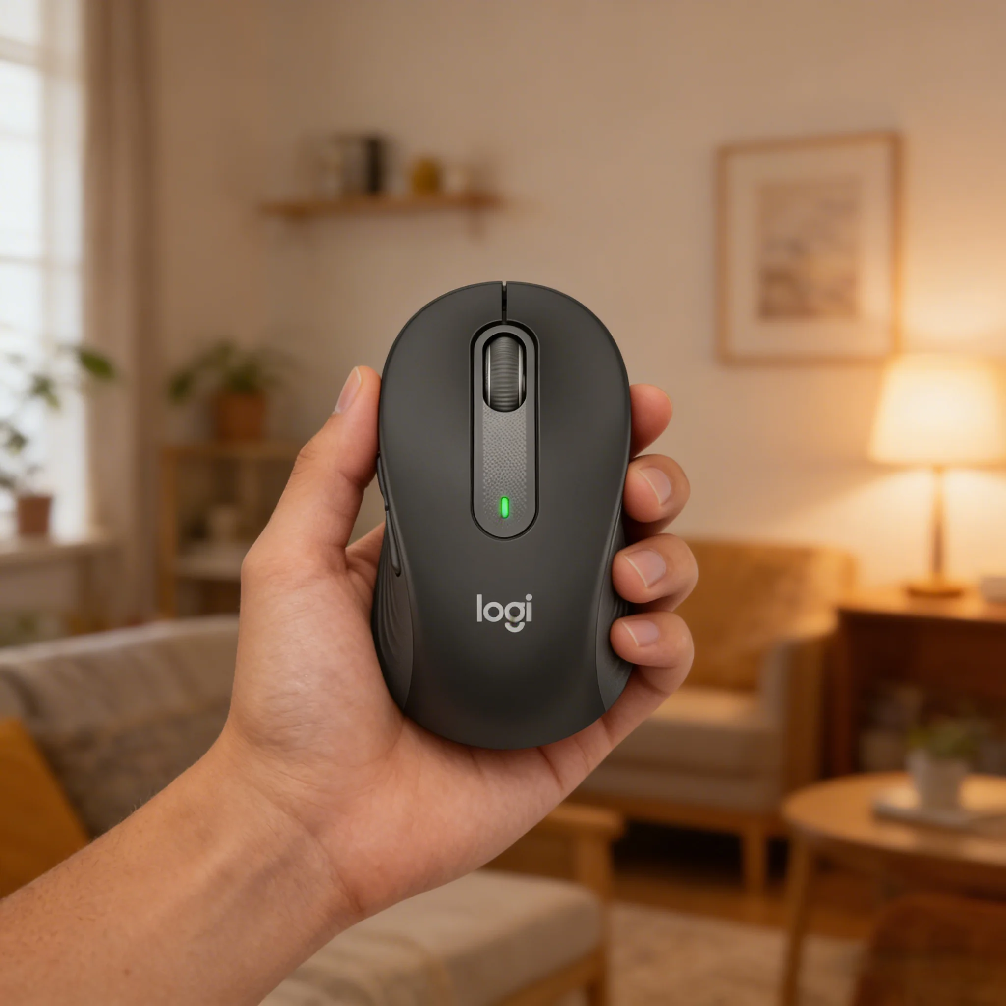 

Беспроводная мышь Logitech Signature M650 с бесшумным кликом, 24 месяца работы от батареи, Bluetooth, для нескольких устройств, эргономичная, для ПК и офиса