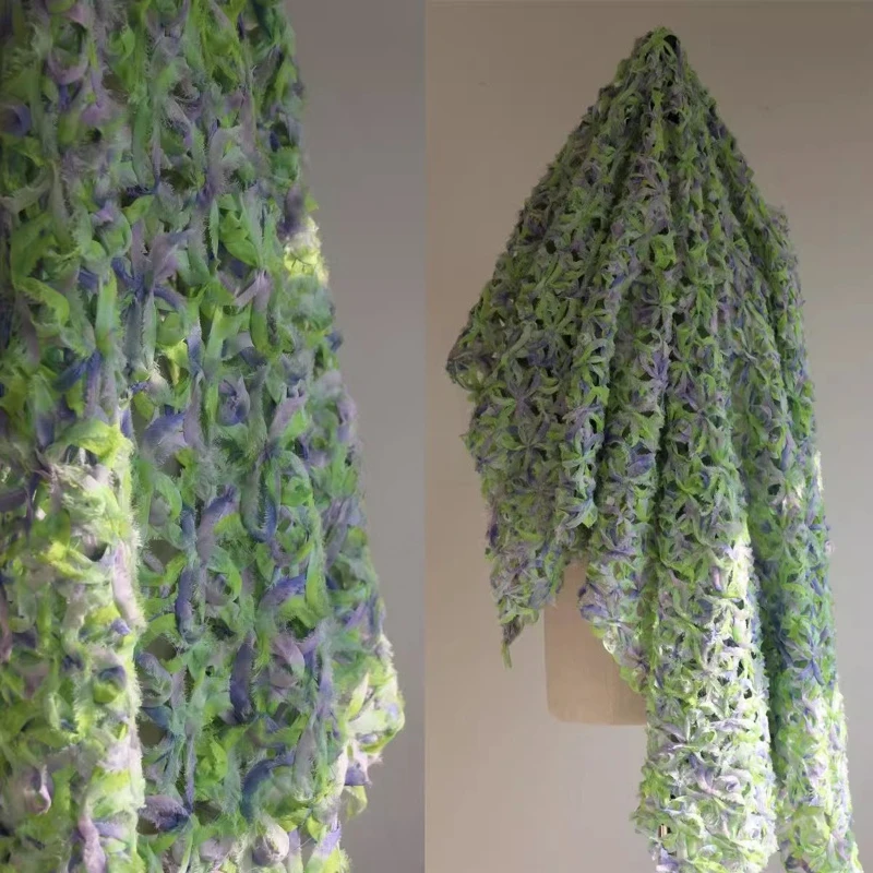 

Ткань с вышивкой сеткой, мягкая плиссированная ткань для модных платьев, пальто, дизайна одежды, ткани для рукоделия, ткани на метры, швейных материалов