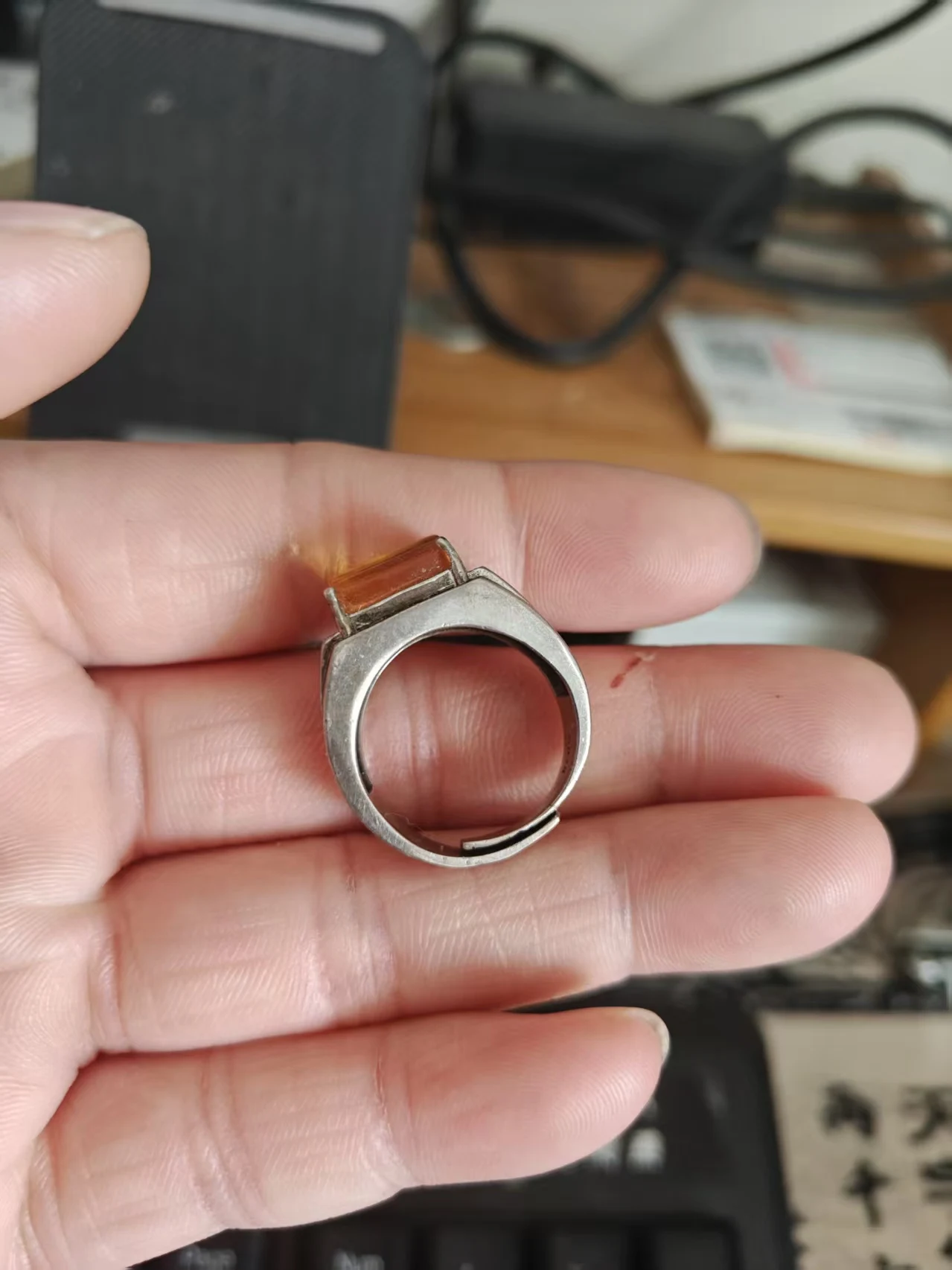 925 silver gemstone ring for men fashion jewelry