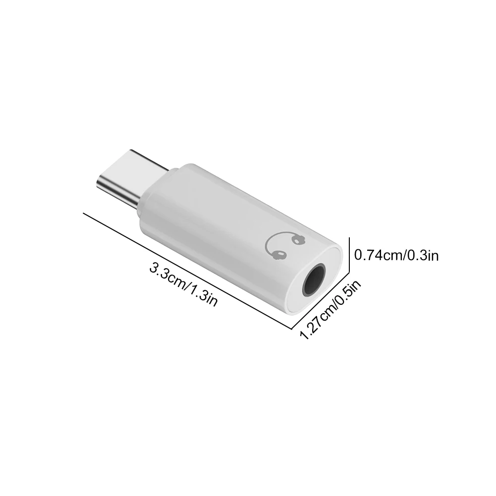 Adaptador de Audio tipo C a 3,5mm USB tipo C a adaptador auxiliar de 3,5mm adaptador auxiliar para auriculares para iPhone 15 Samsung Galaxy S24 S23 Ultra