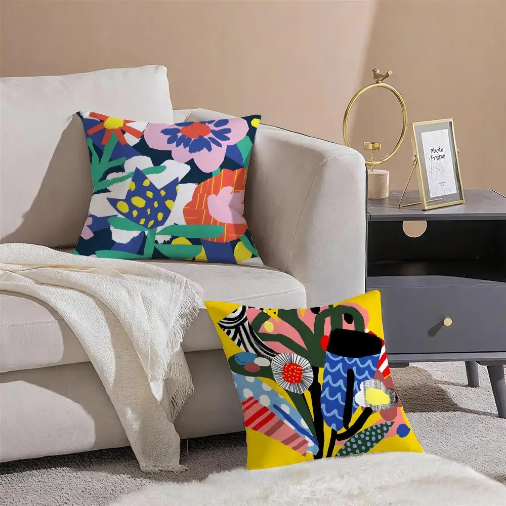 Whimsical Creative French Brand A-Atelier Bingo Cushion Cover Pillowcase Short Plush Invisible zipper Room Sofa Cushion Cover