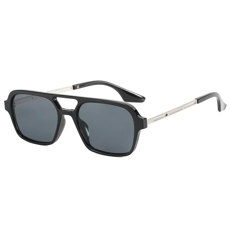Small Frame Square Sunglasses Woman Brand Designer Fashion Luxury Sun Glasses Female Vintage Hollow Leopard Blue Oculos De Sol image 2