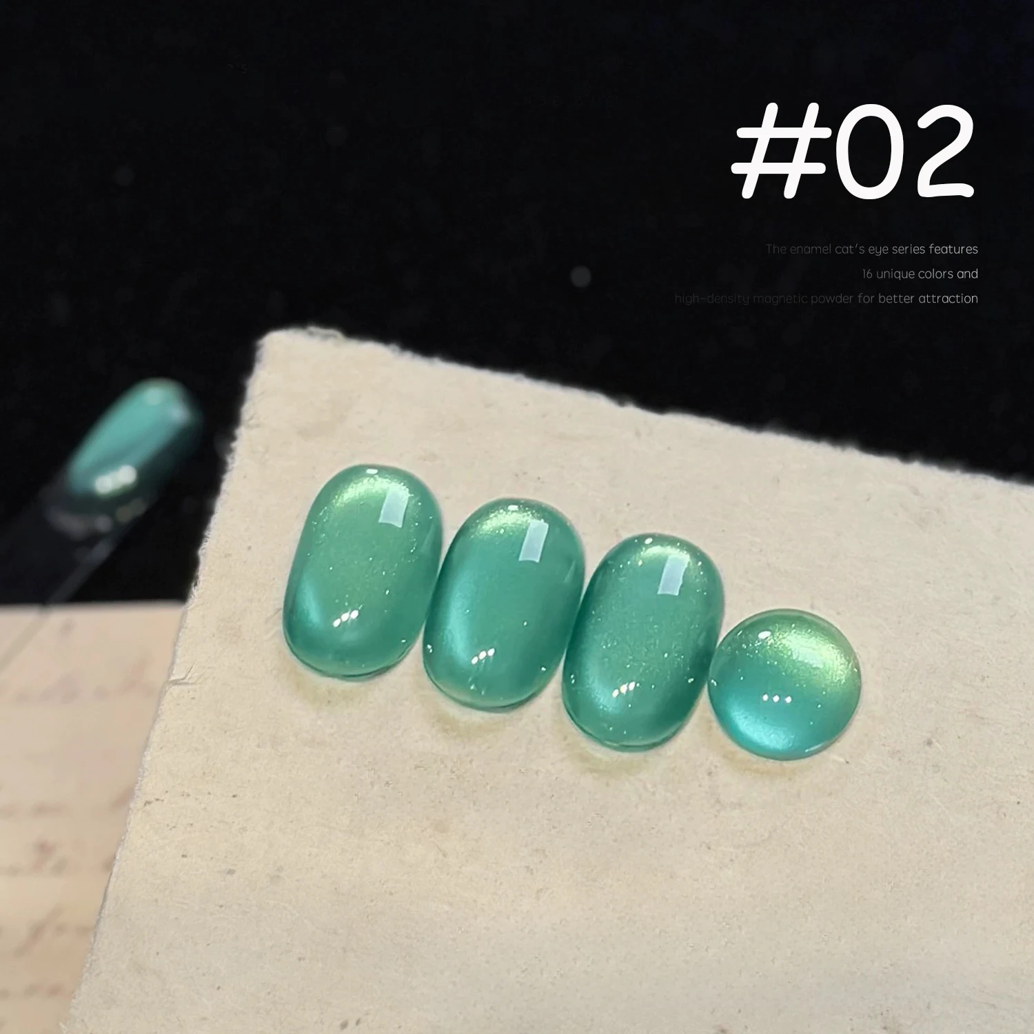 1 stücke WS Weihnachten Beliebte Emaille Cat Eye Gel Nagellack 2025 Neue Bleaching Blau Lila Rot Grün Funkelnden glas Perle Nail art