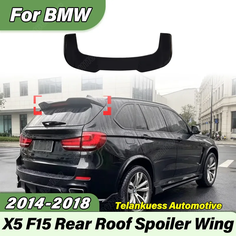For BMW X5 F15 2014 2015 2016 2017 2018 Car Black Knight Style Rear Trunk Spoiler Sports Racing Blade Tail Wing Body Kit