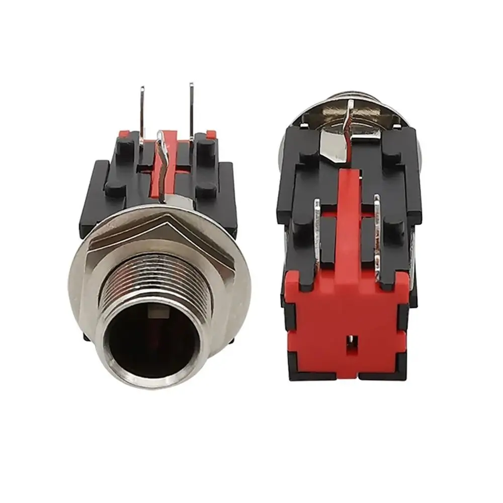 Earphone Jack Socket 6.35mm Headphone Socket Mono/Stereo 6.35 1/4 inch Phone Audio Connector Guitar Audio Microphone Socket