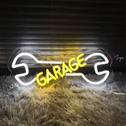 Garage Neon Led Sign Light Auto Repair Shop Car Check Engine LED Neon Sign Game Room Decor Wall Bar Workshop Neon Lights Lamp