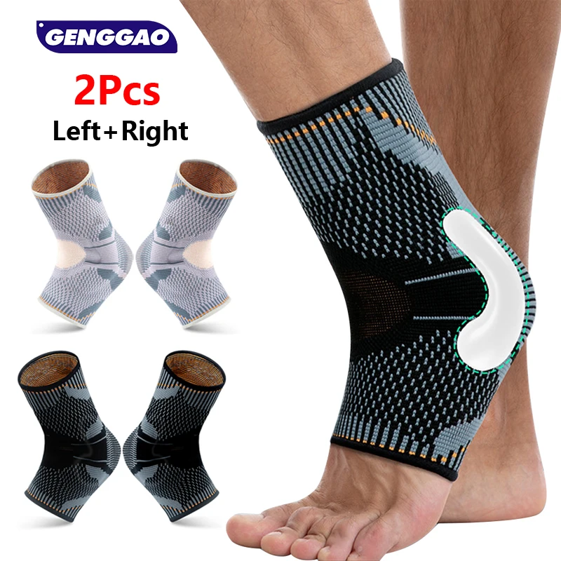 

2 шт., компрессионный рукав для лодыжки для восстановления после травм, носки для подошвенного фасциита с поддержкой свода стопы для женщин и мужчин