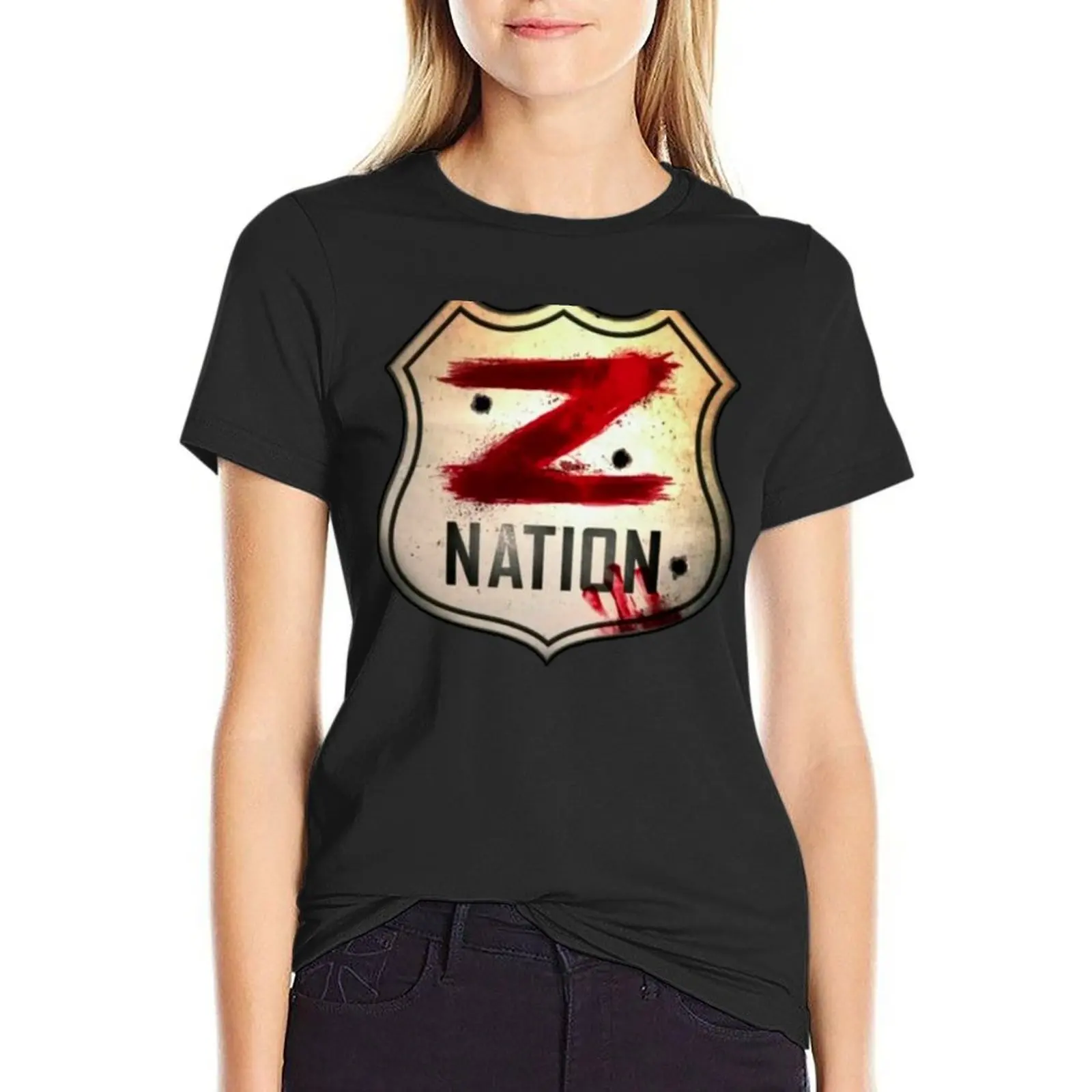 

Z nation T-Shirt oversized Blouse Female clothing Women tops