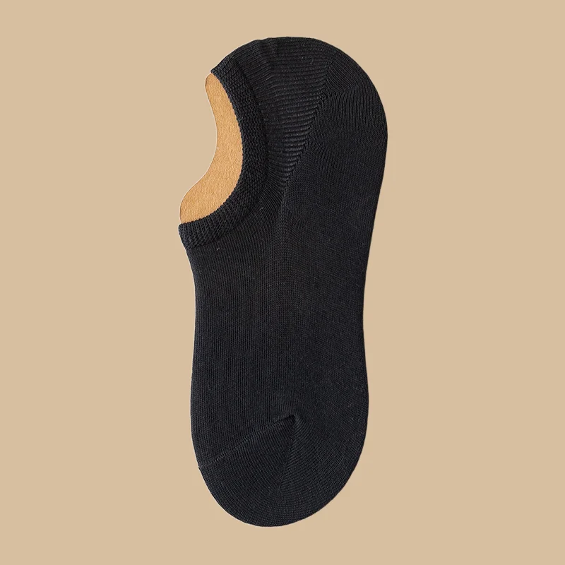 Calcetines de corte bajo para hombre, medias náuticas antibacterianas e inodoras, invisibles, antideslizantes, informales, 5/10 pares