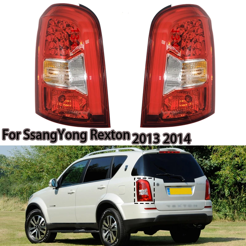 For SsangYong Rexton W 2013 2014 8360108C10 8360208C10 Car Brake Light Reversing Light Rear Tail Lamp Assembly