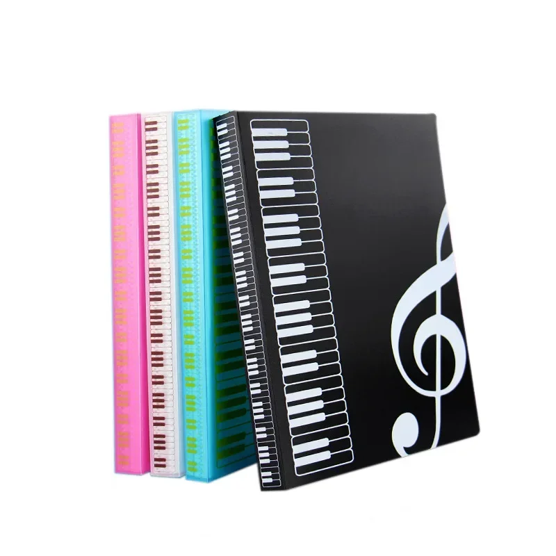 40 Pages A4 Multi-layer Music Score Folder Practice Piano Paper Sheets Document Storage Organizer