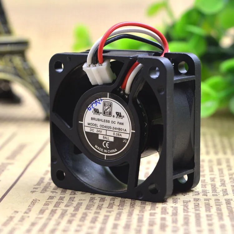 

NEW ORIGINAL 0D4020-24HB01A 24V 0.08A 4020 40x40x20mm COOLING FAN RADIATOR