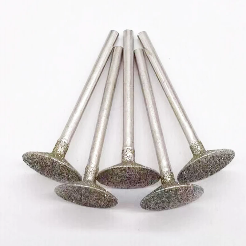 Diamond Grinding Burrs T Shape 0.5mm-16mm Shank 2.35mm 3mm Engraving Bit Diamond Mounted Points for Rotary Tool Abrasive Tools