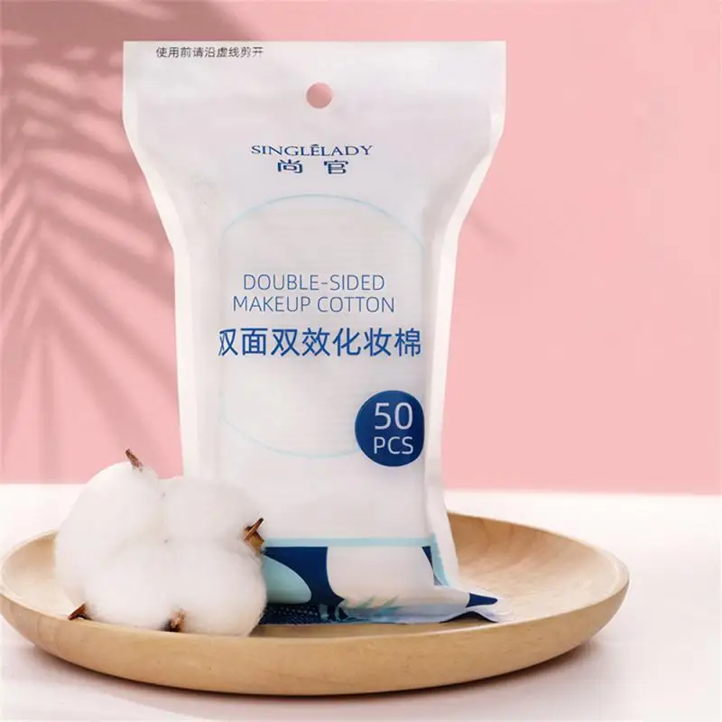 Double-Sided Thick Cotton Pads Towel Three-Layer Disposable Makeup Remover Soft Touch Cotton Cosmetic Accessories Tools