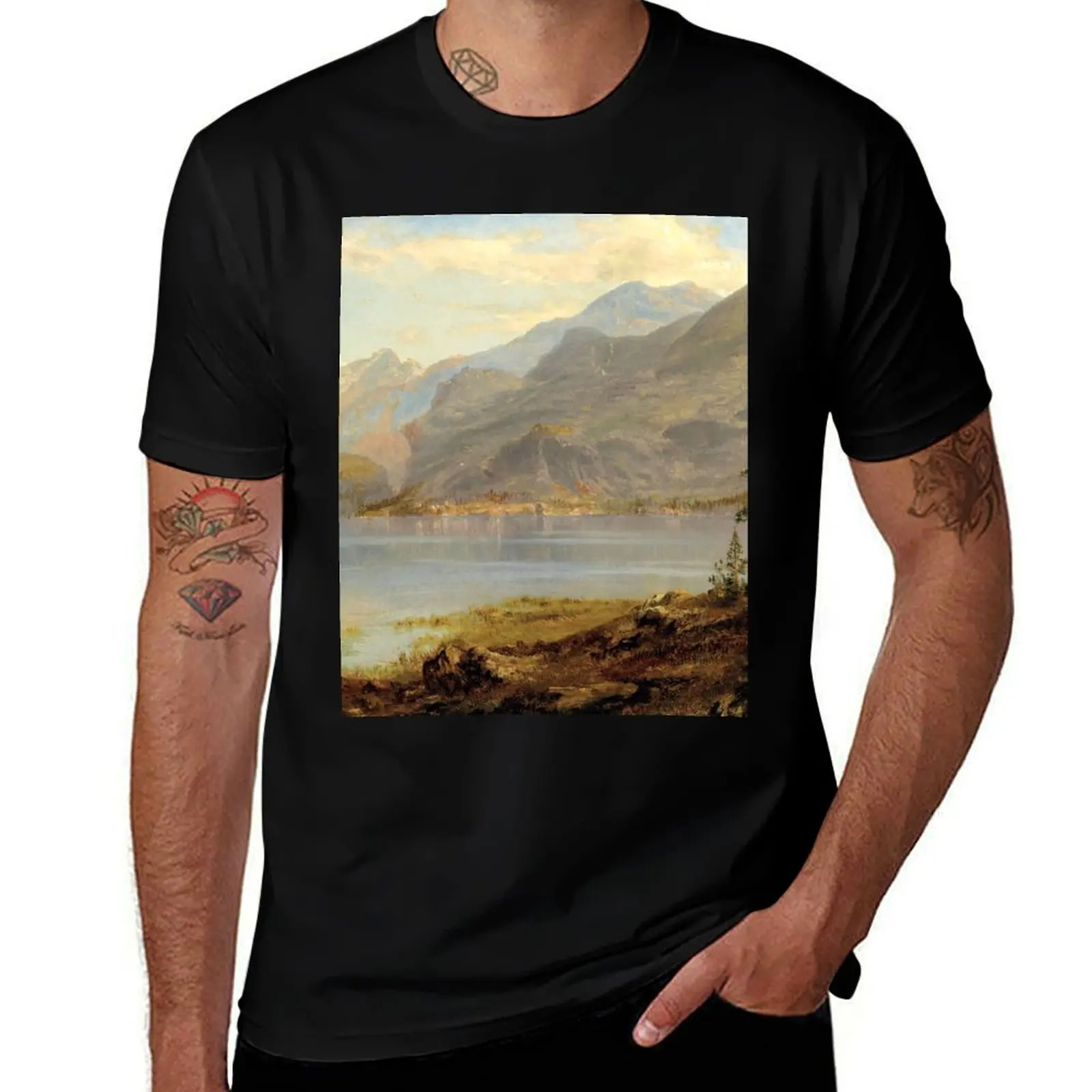 

Forest by Albert Bierstadt T-Shirt t shirts for man cotton man t shirt designer