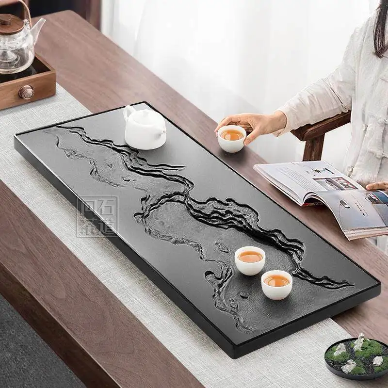 Rectangle Ceremony Tea Tray Serving Decorative Ceramic Marble Accessories Tea Tray Hospitality Office Bandejas Home Products