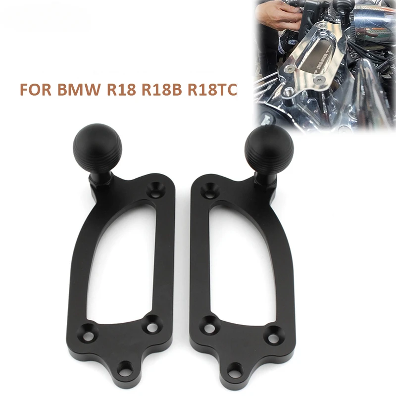 Left right Upper Pump Cover Mobile Phone mount Fixed Faucet Lock GPS Holder Bracket For BMW R18 R18B R18TC