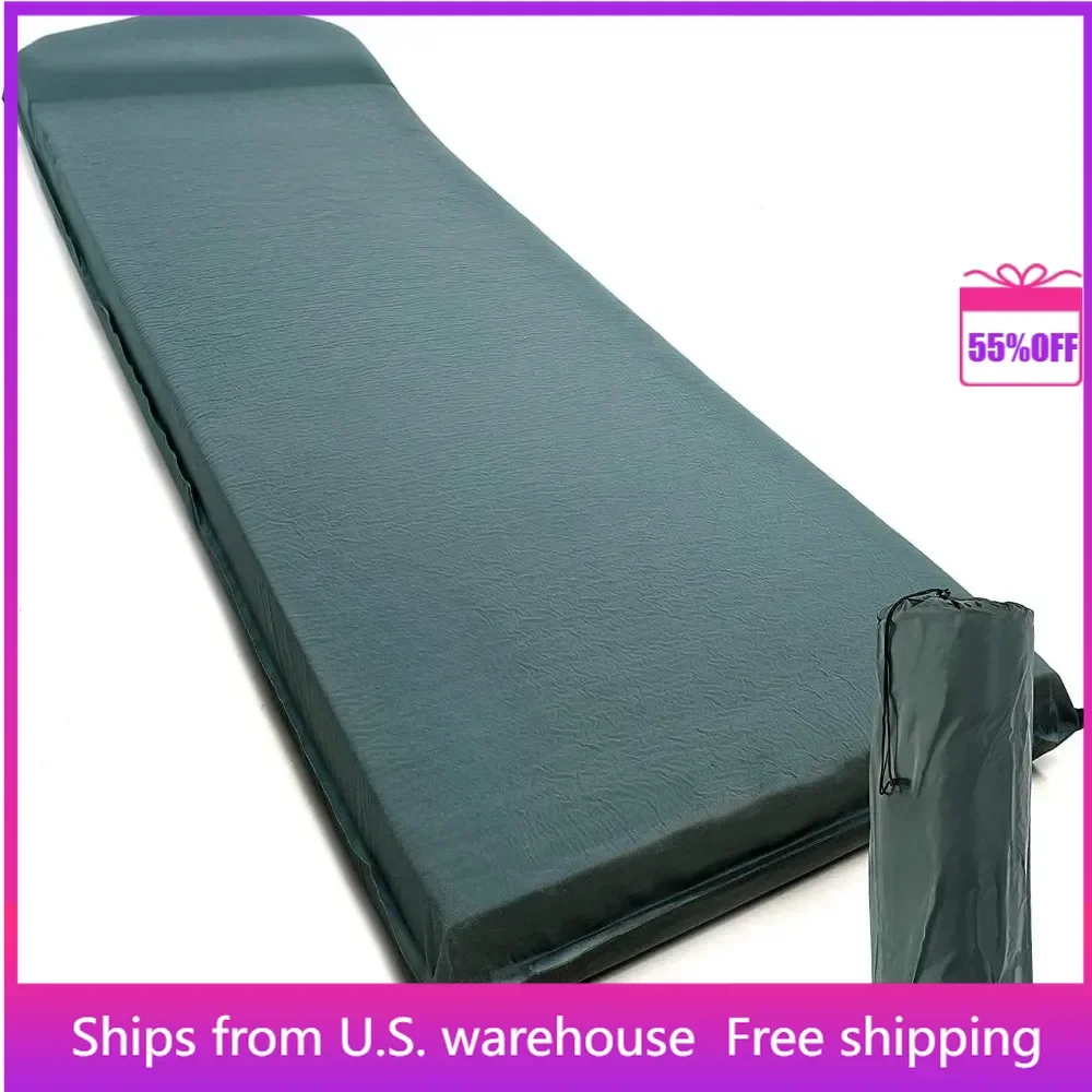 

Foam Camping Mats, Fast Air Self-Inflating Insulated Camping Mattres for Backpacking, Traveling & Hiking Sleeping pad Foam Pad