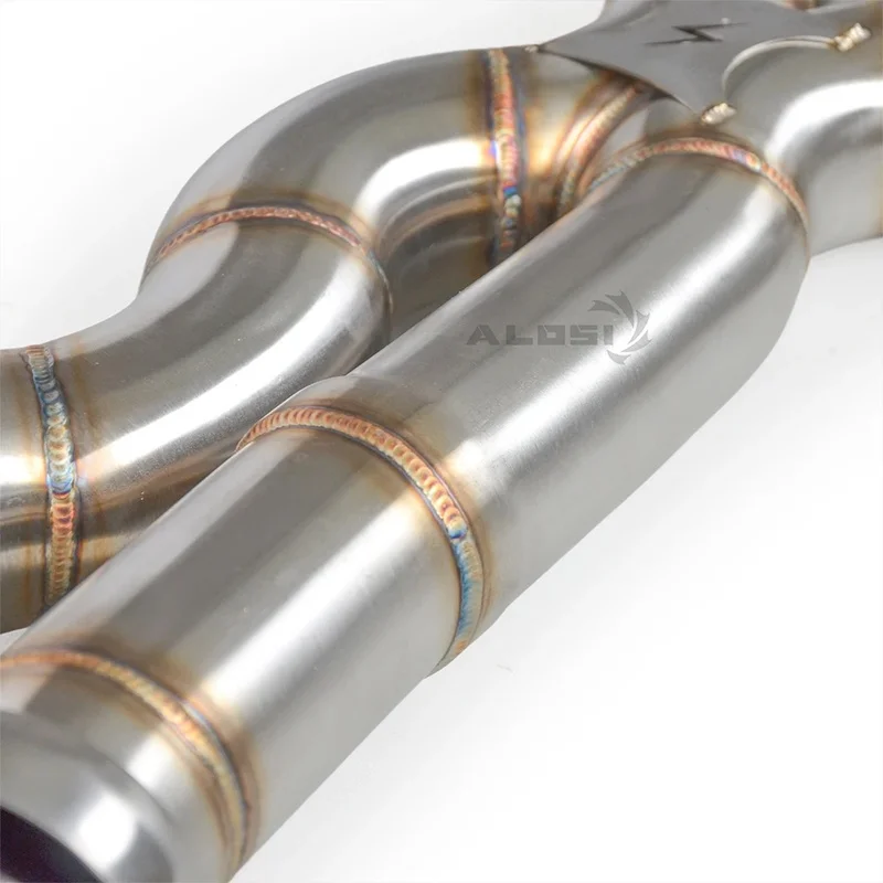 Alosi High Quality M2C M2 Competition S55 F87 3.0T 2018-2021 Ss304 Equal Length Mid Pipe Exhaust Without Resonator OEM