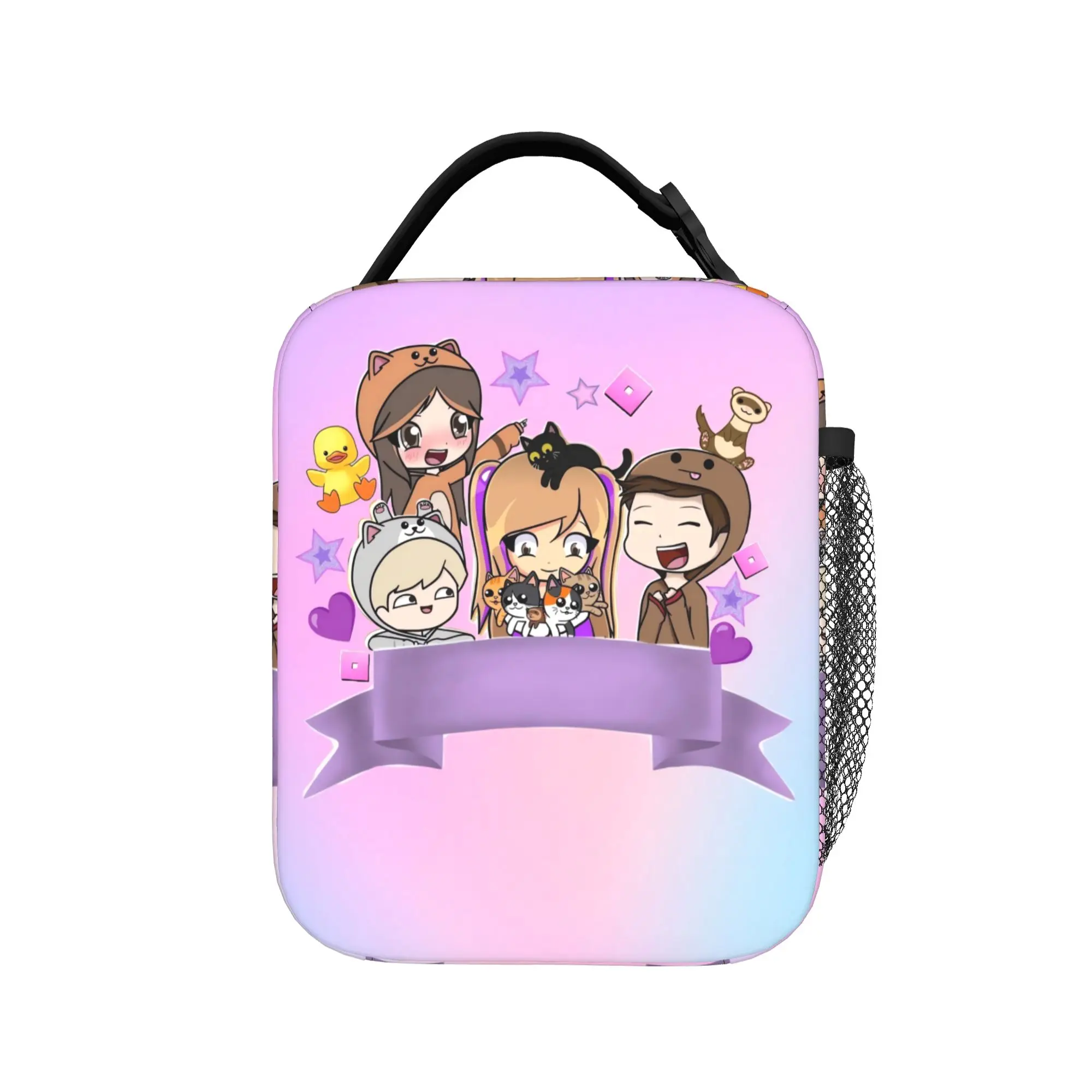 Pastel Banner Group Lyna Vallejos Lunch Bag For Unisex Lunch Box Casual Office Cooler Bag Convenient Oxford Thermal Lunch Bags