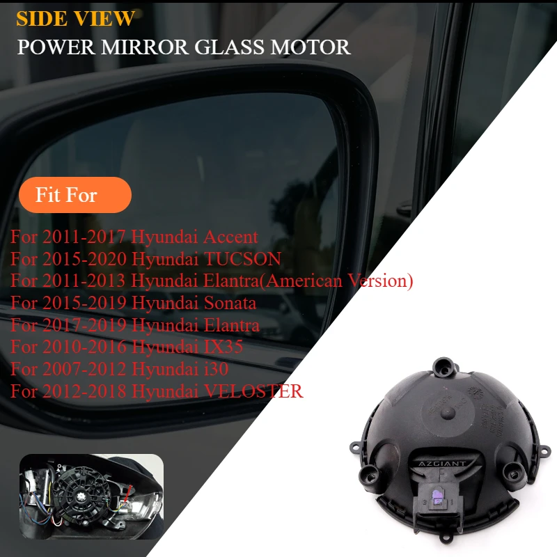 

AZGIANT for Hyundai Accent TUCSON Elantra Sonata IX35 i30 VELOSTER Series Car Rearview Mirror Adjusting Control Actuator Module