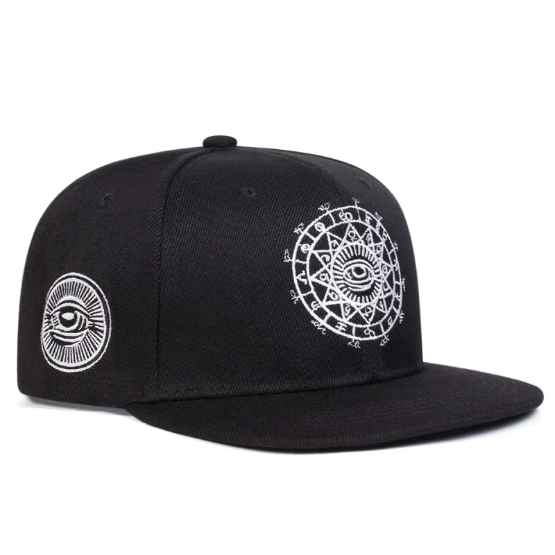 Fashion Fastball Cap The Eye of God Embroidery Hip Hop Red Snapback Hat For Men Women Adult Outdoor Casual Sun Baseball Cap