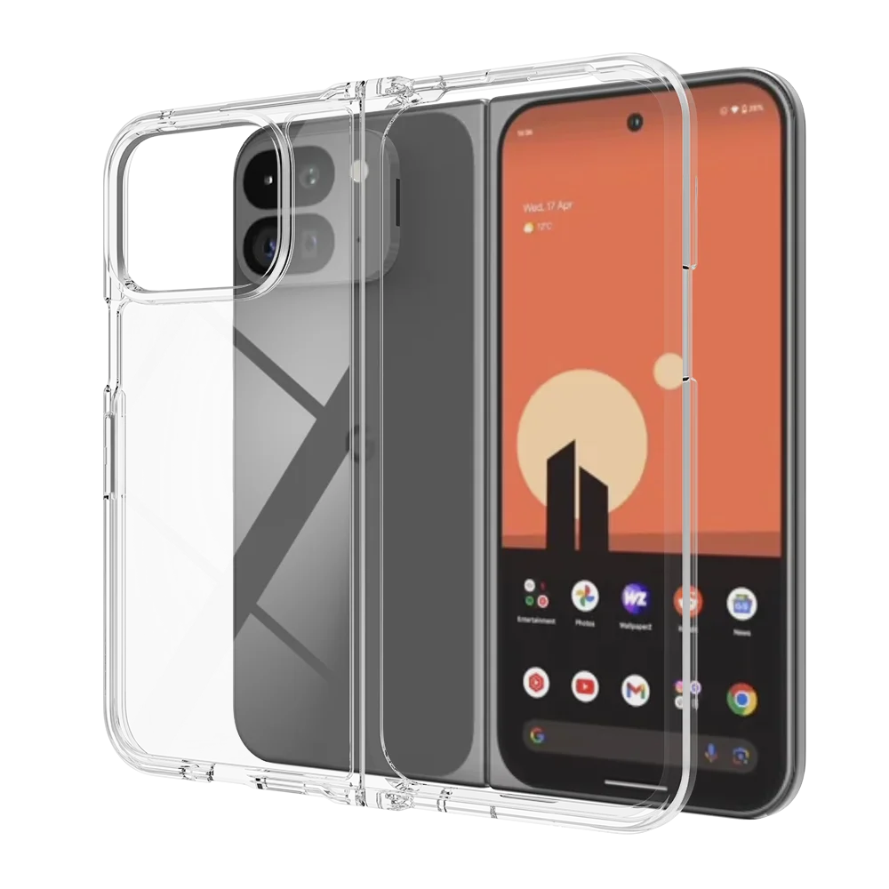 Etui na Google Pixel Fold 2 Przezroczyste, akrylowe etui na Google Pixel Fold 2 Odporny na wstrząsy zderzak Funda